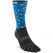 Injinji  Trail Midweight Crew  sokken  Blauw-Geel