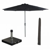 Garden Impressions Lotus Stokparasol   Zwart