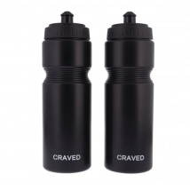 Craved  bidons  2 stuks  750ml  Zwart