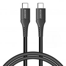 Accezz  USB-C naar USB-C kabel 1 meter  Zwart