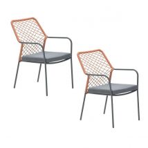 Garden Impressions Ross 2 st Tuinstoel   Koper