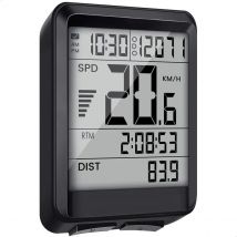 Strex  Draadloze Fietscomputer  17 Functies  Zwart