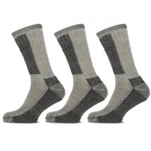 Basset   Merinowol  3 paar  Thermosokken  Beige