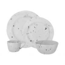 Travellife  Soria Serviesset Terrazzo 16-delig  Wit