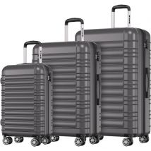 Trvlmore  Kofferset  3 Delig  38L  Donker Grijs