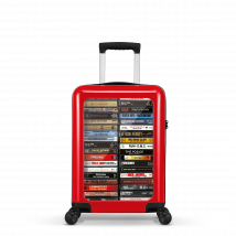 Stickercase   Handbagage Koffer  54cm  Rood  Meerkleurig