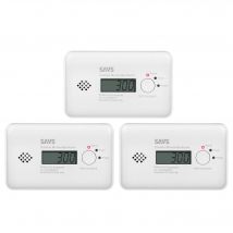 Savs  C10 Koolmonoxidemelder 3-pack  Wit