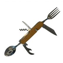 Hem Bestekmes  7-In-1 Hout  Campingmes  Bruin