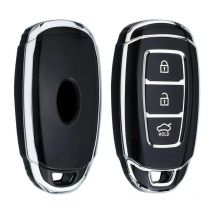 Dutch Shield  Sleutelhoesje  Hyundai zwart D3  Black-Silver