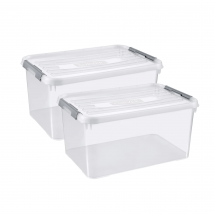 Curver  Handy+ Opbergbox  50L  2 stuks  Wit