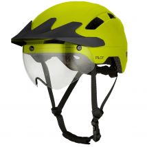 Go-off  PILOT fietshelm met regencap  Fluor Geel