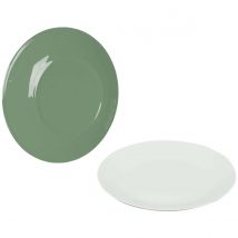Bo-camp  Ontbijtbord Two-Tone Melamine 4 Stuks  Groen