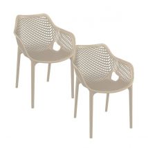 Garden Impressions Air XL 2 st Tuinstoel   Taupe