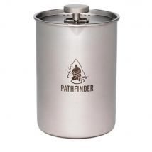 Pathfinder   RVS French Press  Koffiezetter  Zilver