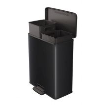 Curver  Decobin Duo Prullenbak  26L+26L  Zwart