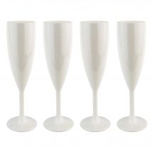 Mydrinkglass Camping Champagneglas  4stuks    Wit