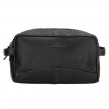 Hide & Stitches  Hide&Stitches  Japura  Leren toilettas  Zwart