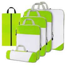 Thousandtravelmiles  Packing cubes compressie set  6-delig  Groen  Groen