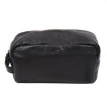 Bear Design   Cees  Leren toilettas  Zwart