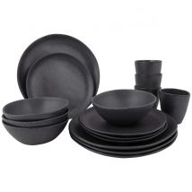 Bo-camp  Servies Hoxton 16 Stuks  Grijs