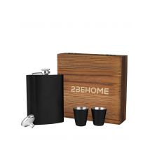 2BEHOME  Heupfles met opbergdoos  Zwart