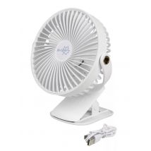 Bo-camp  Tafelventilator met klem deluxe  Wit