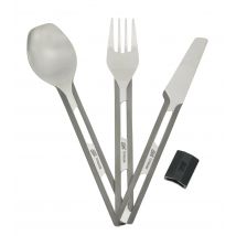 Esbit  Camping Bestek Titanium Siliconen heft  Zilver