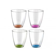 Brunner  Tahiti Glas 20cl Set (4dlg)  Meerkleurig