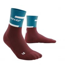 Cep  Run Mid-Cut Compressie Sokken Dames  Donker Rood