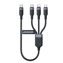 Joyroom 3-in-1 Multikabel  Zwart  Zwart