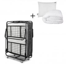 Troonz  Vouwbed Milano Deluxe  90 x 200  Set  Zwart