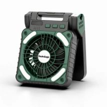 Gastrologix.  3-in-1 Zonnepaneel Powerbank Ventilator Groen  Groen