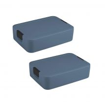 Sunware  Sigma home  Broodtrommel  groot  2-delig  Blauw