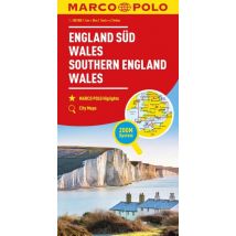 Marco Polo wegenkaart Zuid-Engeland - Wales