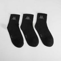 Pack 3x calcetines largos negro KAPPA - Color: NEGRO
