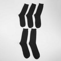 Pack 5 calcetines negros básicos MKL - Color: NEGRO