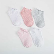 Pack x5 calcetines tobilleros sin puño MKL - Color: ROSA