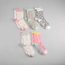 Pack 5 calcetines fantasía motas MKL - Color: MULTI ROSA