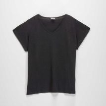 Camiseta mujer rayas negra NYC - Color: NEGRO