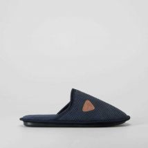 Zapatilla de casa azul cómoda clásica OLYNE