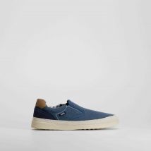 Zaptilla lona slip on yute azul LOIS - Color: AZUL MARINO