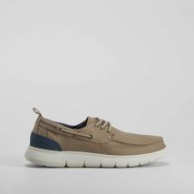 Zapatilla lona náutica taupe SENDA ROAD