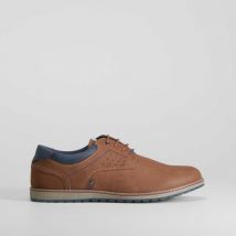 Zapato Blucher piso tricolor taupe SENDA ROAD