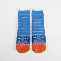 Calcetín antideslizante dinosaurio azul MERKAL - Color: AZUL