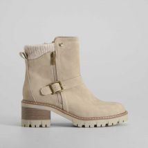 Botín biker beige SENDA ROAD