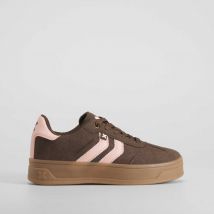 Sneaker suela gruesa caramelo marrón XTI