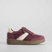 Deportiva piso caramelo burdeos SENDA ROAD