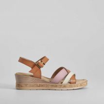 Sandalia cuña tiras multicolor SENDA ROAD