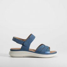 Sandalia plana acolchada negra COMFEET