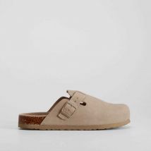 Zueco beige piel XTI